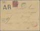 Br Neukaledonien: 1900. Registered And Advice Of Receipt Envelope (vertical Fold) Addressed To France B - Andere & Zonder Classificatie