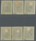 (*) Neukaledonien: 1924, 60 C. On 75 C. Gray-green With Overprint, Six Different Overprint Types In Red - Autres & Non Classés