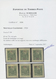 (*) Neukaledonien: 1924, 60 C. On 75 C. Gray-green With Overprint, Six Different Overprint Types In Red - Autres & Non Classés