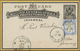 GA Nyassaland: 1895, 1 D Black Postal Stationery Card, Uprated With 1 D Black/ultramarine, C.t.o. From - Nyassa