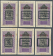 Brfst Obervolta / Burkina Faso: 1922, VINGT-CINQ-CENTIMES On 5 F. Violet/black Tuareg With Overprint, Six - Burkina Faso (1984-...)