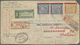 Br Panama: 1904. Registered Envelope (minor Faults) Addressed To England Bearing Panama Yvert 15, 5c Bl - Panama