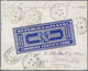 Panama: 1938, Colourfull Franked Registered Airmail-envelope With B/s Big Blue Label "Sierre Officia - Panama