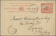 GA Papua: 1903 (8.8.), Stat. Postcard Lakatoi 1d. Red Commercially Used From SAMARAI/BRITISH NEW GUINEA - Papoea-Nieuw-Guinea