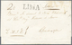 Br Peru: 1825/1830, Four Folded Letters With Black One-liners Without Text From Lima To A Colonel In A - Pérou