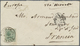 Br Puerto Rico: 1889. Envelope To France Bearing Yvert67, 10c Blue/green Tied By Ponce Double Ring, Rou - Puerto Rico