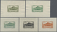 (*) Reunion: 1933/1938, Definitives "Tourism", Design "Piton D'Anchain", Group Of Eight Single Die Proof - Brieven En Documenten