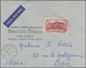 Br Reunion: 1937 Airmail Stamp Réunion-France 50c Red Used On Airmail Cover From St. Denis To Oran, Alg - Brieven En Documenten