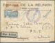 Reunion: 1937,50 F "REUNION-FRANCE Par Avion ROLAND GARROS" In Block Of Four WITH MISSING IMPRINT On - Covers & Documents