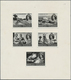 (*) Rhodesien Und Nyassaland: 1963, Not Issued: Federation 1953-1963, Set Of 5 Monochromed Photoessays O - Rhodésie & Nyasaland (1954-1963)