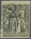O St. Pierre Und Miquelon: 1885, 25 C. Auf 1 Fr. Olive On Yellow Paper, Overrprint Type IV, Good To Wi - Autres & Non Classés