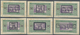 Brfst Senegal: 1922, VINGT-CINQ-CENTIMES On 5 F. Green/violet Marketplace With Overprint, Eleven Different - Senegal (1960-...)