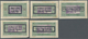 Brfst Senegal: 1922, VINGT-CINQ-CENTIMES On 5 F. Green/violet Marketplace With Overprint, Eleven Different - Senegal (1960-...)