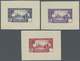 (*) Senegal: 1935/1940, Definitives "Djourbel Mosque", Group Of Nine Single Die Proofs In Different Colo - Sénégal (1960-...)