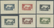 (*) Senegal: 1935/1940, Definitives "Djourbel Mosque", Group Of Nine Single Die Proofs In Different Colo - Sénégal (1960-...)