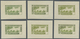 (*) Senegal: 1935, Airmails, Design "Plane And Camel", Group Of Six Single Die Proofs In Different Shade - Senegal (1960-...)