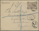 GA Seychellen: 1896, Thirty Cents Brown Postal Stationery Registered Cover To England - Seychellen (...-1976)