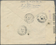 Br Seychellen: 1942. Envelope Addressed To Madagascar Bearing SG 136a, 3c Orange And SG 139a, 15c Carmi - Seychelles (...-1976)