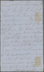Brfst Kap Der Guten Hoffnung: 1856, CAPE OF GOOD HOPE, Perkins Bacon, 4d Deep Blue Triangular, Two Large M - Cap De Bonne Espérance (1853-1904)