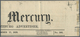 Br Natal: 1859, Folded Upper Part Title Page Of Newspaper 'The Natal Mercury' (Nov. 17, 1859) Bearing E - Natal (1857-1909)