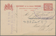 GA Surinam: 1911, 5 C Red Postal Stationery Card With Violet Oval Handstamp "ROYAL DUTCH WEST INDIA MAI - Surinam ... - 1975