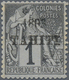 * Tahiti: "1893 TAHITI" Overprint On 1c Dubois Type. Mint Hinged Original Gum. A Good Example Of This - Tahiti