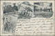 Br Tahiti: 1902. Multiscene Picture Post Card Of Addressed To France. Fine Card. - Tahiti