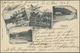Br Tahiti: 1905. Multi Scene Picture Post Card Of 'Maeva, Huahine' Addressed To France Bearing Oceanie - Tahiti