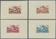 (*) Togo: 1942/1944, Definitives "Views Of Togo", Design "Hunting", Group Of Six Single Die Proofs Witho - Togo (1960-...)