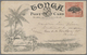 GA Tonga: 1910, Four 1 D Stationery Cards With Coloured Pictures On Backside All Sent From NUKUALOFA To - Tonga (...-1970)