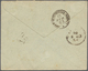 Br Tunesien: 1883. Envelope Addressed To Italy Bearing France 'Type Sage' Yvert 92, 25c Yellow Tied By - Tunisie (1956-...)
