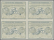 GA Tunesien: Design "Rome" 1906 International Reply Coupon As Block Of Four 30 C. Tunesie. This Block O - Tunisia