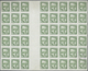 (*) Tunesien: 1931, 5c. Bright Green, Imperforate Gutter Block Of 48, Unused No Gum, Four Stamps Oblit. - Tunisia