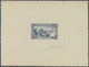 (*) Tunesien: 1944, National Relief, Epreuve D'artiste In Blue, Issued Design But Without Value, With Si - Tunisia