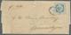 Br Uruguay: 1860 'Sun' 120c Blue Used On Folded Cover From Montevideo To Buenos Aires 'p. Salto' (endor - Uruguay