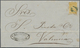 Br Venezuela: 1859-62, 1/2 R. Olive-yellow Tied By Blue "O" On Folded Envelope From Puerto-Cabello Addr - Venezuela