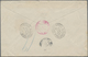 Br Vereinigte Staaten Von Amerika: 1902, Registered Envelope Bearing A Pair Of 8 C Martha Washington Bl - Autres & Non Classés