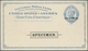 GA Vereinigte Staaten Von Amerika - Ganzsachen: 1879 'Liberty' Postal Stationery Card 2c. Blue Overprin - Andere & Zonder Classificatie