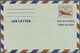 GA Vereinigte Staaten Von Amerika - Ganzsachen: 1951, Airletter 10c. Airplane With Printing In REDBROWN - Other & Unclassified