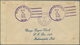 Br Vereinigte Staaten Von Amerika - Stempel: SANTA CLAUS (head) Violet Fancy Cancel + B/s Violett "SANT - Marcofilie