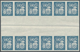 ** Vereinte Nationen - New York: 1959. Horizontal Block Of 6 Imperforate Vertical Gutter Pairs For The - Autres & Non Classés