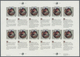 ** Vereinte Nationen - New York: 1991. Imperforate Pane Of 4 Inscription Blocks Of 3 + 3 Labels For The - Autres & Non Classés