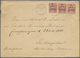 Br Zanzibar: 1898. Envelope (roughly Opened And A Bit Creased) Addressed To Germany Bearing French Zanz - Zanzibar (...-1963)
