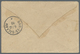 GA Zanzibar: 1898. Registered Postal Stationery Envelope '½ Anna Green Upgraded With Yvert 7, 4a On 40c - Zanzibar (...-1963)