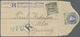 GA Zanzibar - Ganzsachen: 1895 Postal Stationery Registered Envelope 2a. Ultramarine With Blue "Zanziba - Zanzibar (...-1963)