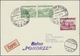 Br Ballonpost: 1937, 30.V., Poland, Balloon "Pomorze", Card With Black Postmark And Arrival Mark, Only - Montgolfières