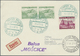 Br Ballonpost: 1937, 30.V., Poland, Balloon "Mościce", Card With GREEN Postmark And Arrival Mark, Only - Montgolfières