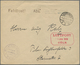 Br Flugpost Deutschland: 1918: KÖLN-HANNOVER 1.6./MILITÄR LUFTPOST. Luftfeldpostbrief Mit Briefstempel - Poste Aérienne & Zeppelin