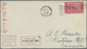 Br Flugpost Übersee: USA: 1925, Seeplane Mail 08.19, 2 C. Red Tied By Machine Mark "SEATTLE AUG.19" To - Autres & Non Classés