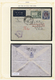 Br Flugpost Übersee: 1942: War Time Air Mail From Burma To South Africa. Two Covers Monted On Pages. Fi - Autres & Non Classés
